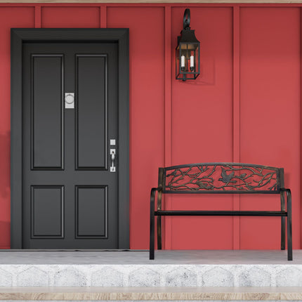 Banc de jardin en forme d'oiseau