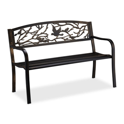 Banc de jardin en forme d'oiseau