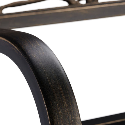 Banc de jardin en forme d'oiseau