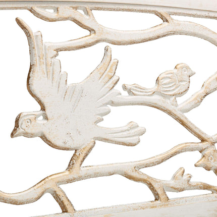 Gartenbank im Vogeldesign