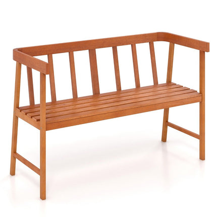 Gartenbank aus Akazienholz, belastbar bis 360 kg, 2-Sitzer Holzbank 110 x 46 x 72 cm