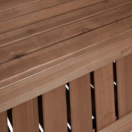 Garden bench with storage