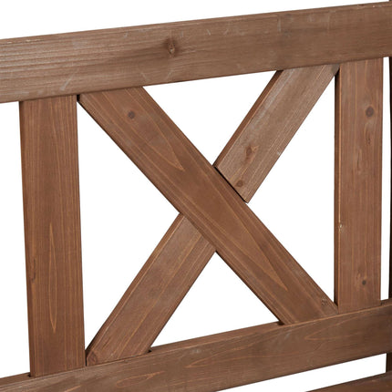 Garden bench with storage