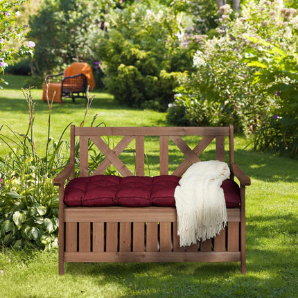 Garden bench with storage