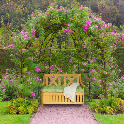 Banc de jardin avec rangement