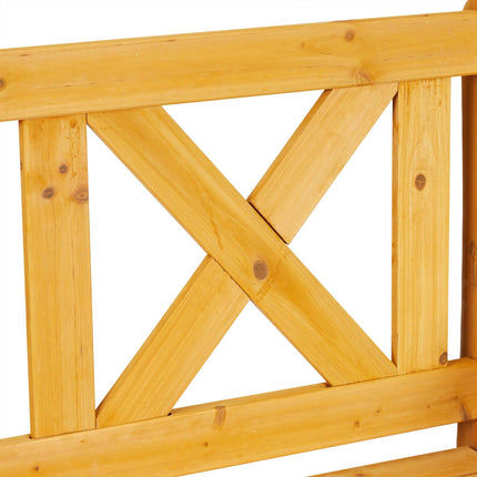 Banc de jardin avec rangement