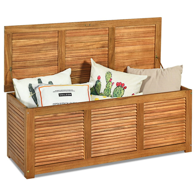 Gartenbox Aufbewahrungsbox für Garten und Hinterhof Akazienholz 120x45x45cm