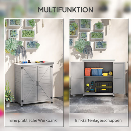 Gartenschrank für draußen – Wetterfester Geräteschuppen
