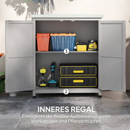 Gartenschrank für draußen – Wetterfester Geräteschuppen