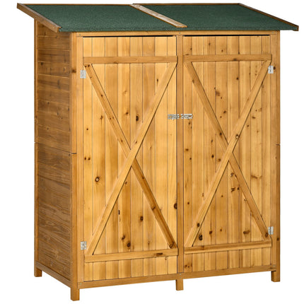 Gartenschrank, Fichte, Bitumendach, 140x75x157 cm