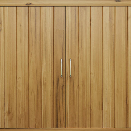 Wetterfester Garten-Geräteschuppen aus Holz mit Regalen 110x50x85 cm