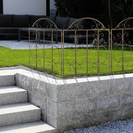 Gartenzaun mit 3 Paneelen