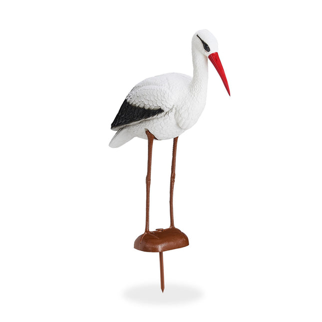 Gartenfigur Storch