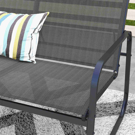Gartengarnitur für draußen – 4-teilige Terrassenmöbel aus Netzgewebe