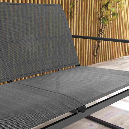 Gartengarnitur für draußen – 4-teilige Terrassenmöbel aus Netzgewebe