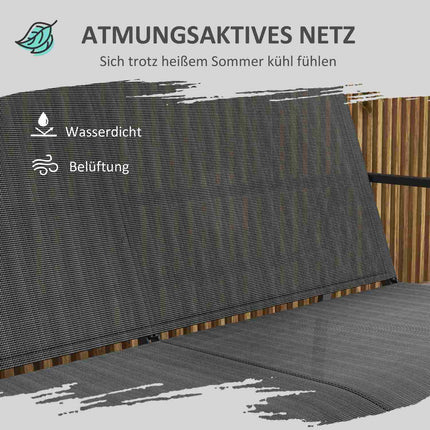 Gartengarnitur für draußen – 4-teilige Terrassenmöbel aus Netzgewebe