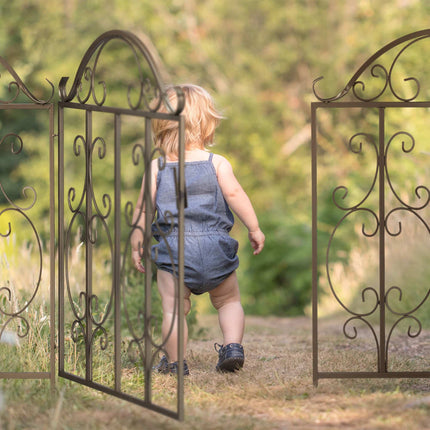 Garden gate in bronze, 3 parts