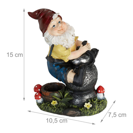 Nain de jardin avec lanterne