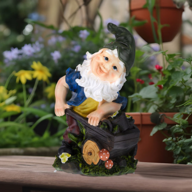 Gartenzwerg mit Schubkarre