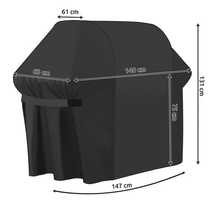 Gartengrillabdeckung 147x61x122cm 