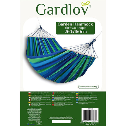 Garden hammock for two people 260x160cm Gardlov 21078