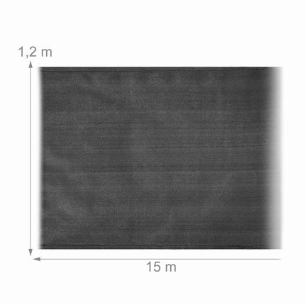 Paravent de jardin en anthracite de 1,2 m de hauteur