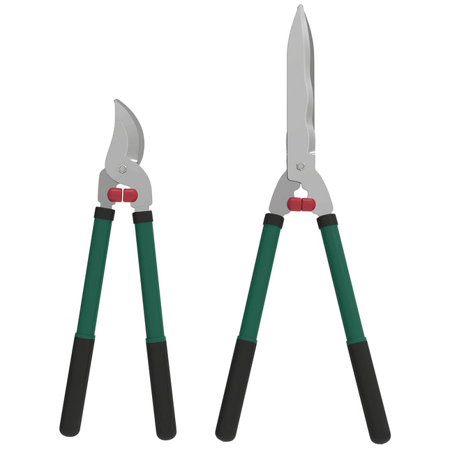 Gartenscheren-Set – 2-teilig, antihaftbeschichtete Stahlklingen