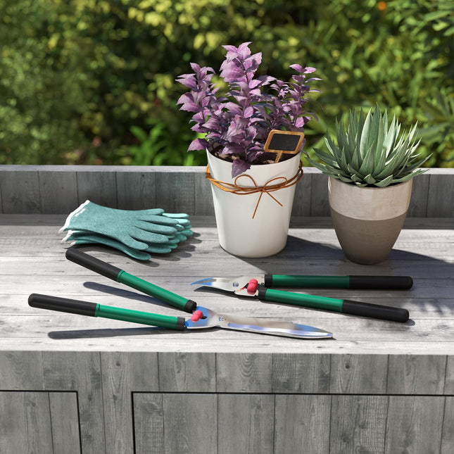 Gartenscheren-Set – 2-teilig, antihaftbeschichtete Stahlklingen