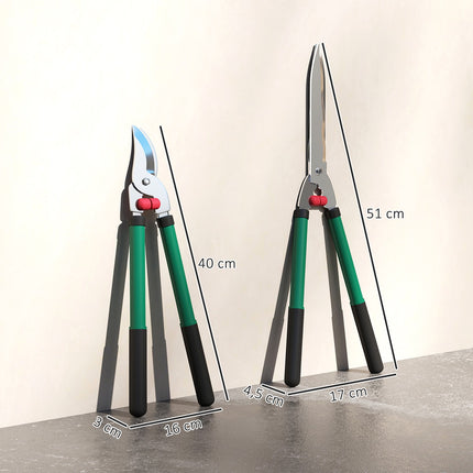 Garden Pruning Set – 2-Piece, Non-Stick Steel Blades