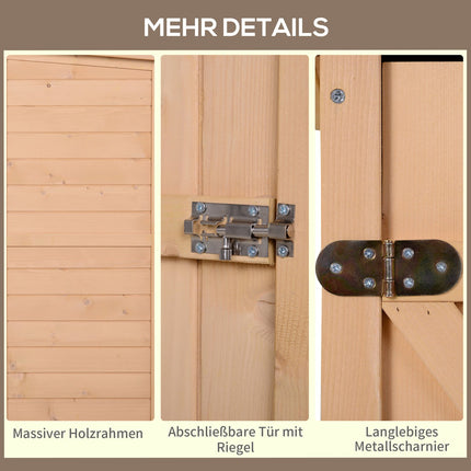 Abri de jardin abri de jardin abri de jardin avec étagères abri de jardin abri de jardin en bois de sapin naturel 75 x 56 x 115 cm