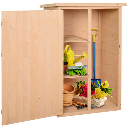 Abri de jardin abri de jardin abri de jardin avec étagères abri de jardin abri de jardin en bois de sapin naturel 75 x 56 x 115 cm