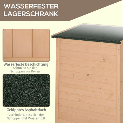 Abri de jardin abri de jardin abri de jardin avec étagères abri de jardin abri de jardin en bois de sapin naturel 75 x 56 x 115 cm