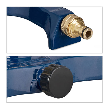 Garden sprinkler 2-arm with wheels