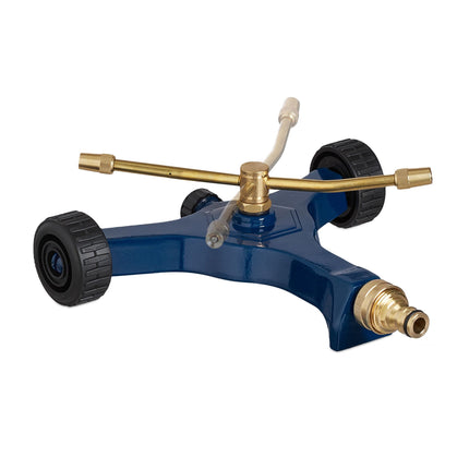 Garden sprinkler 2-arm with wheels