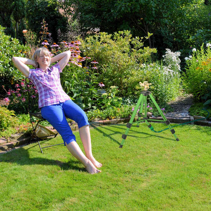 Gartensprinkler mit verstellbarem Ständer