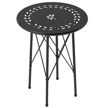 Runder Outdoor-Tisch aus Stahl, Ø40x50cm, wetterfestes Design