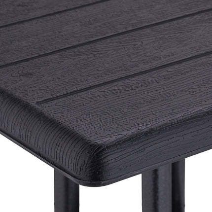 Garden table in black wood look
