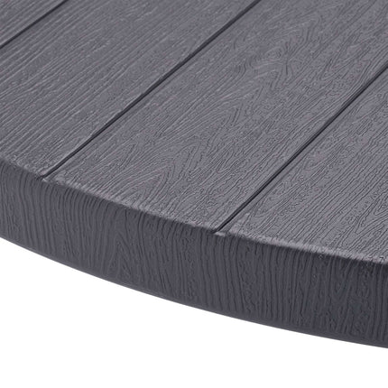 Garden table in grey wood look