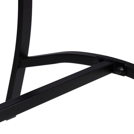Garden table rectangular black