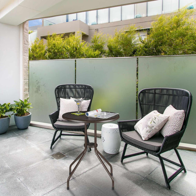 Gartentisch rund braun