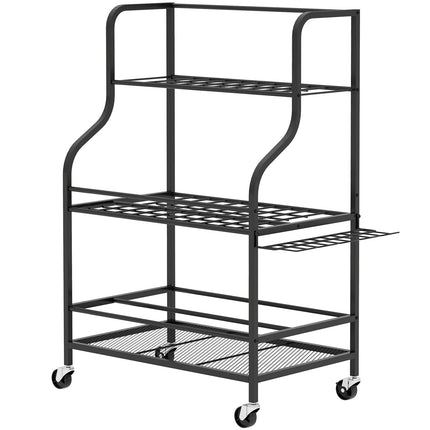 Gartengerätehalter mit Haken – 3 Ebenen, 40 kg Tragkraft