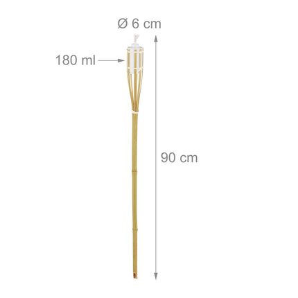 Gartenfackeln Bambus 16er-Pack