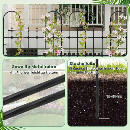 Treillis de jardin pour plantes grimpantes. Support métallique antirouille pour massifs surélevés.