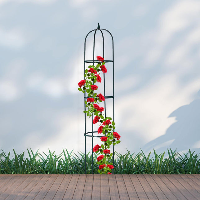 Gartenspalier Metall mit Spitze