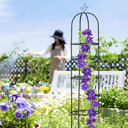 Gartenspalier Metall mit Spitze