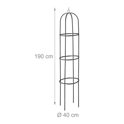 Gartenspalier Metall mit Spitze