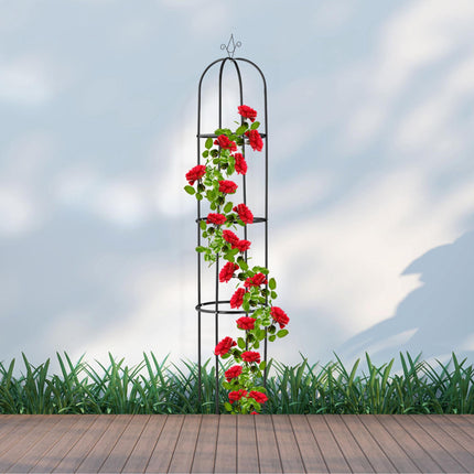 Gartenspalier Metall mit Spitze