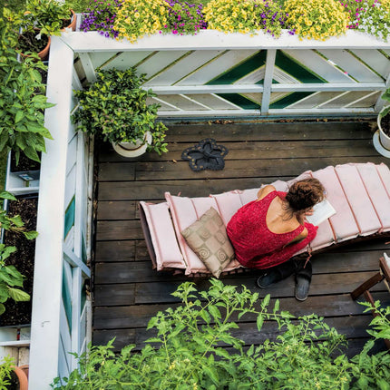 Jardin avec cadran solaire