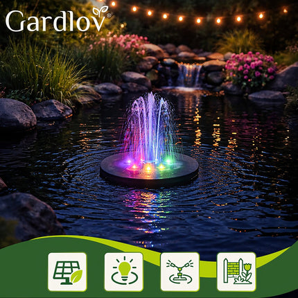 Fontaine de jardin solaire à LED Gardlov 23227
