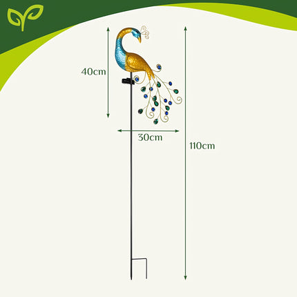 Gardlov 25281 peacock solar lamp